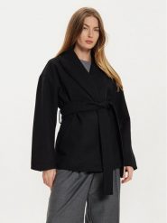 Gina Tricot Kurtka przejściowa 22988 Czarny Regular Fit. Czarne kurtki Gina Tricot, xxl, bez wzorów, z syntetyku, bez kaptura. Za 179.99 zł.