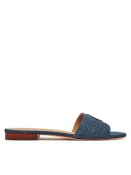 LAUREN RALPH LAUREN Klapki Everley 802966836001 Niebieski. Niebieskie klapki Lauren Ralph Lauren, bez wzorów, z materiału, bez obcasa. Za 359.99 zł.