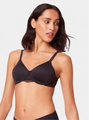 Triumph Biustonosz z fiszbiną Modern Lace 10215960 Czarny. Czarne biustonosze Triumph, bez wzorów, z syntetyku. Za 139.99 zł.
