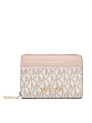 MICHAEL Michael Kors Portfel Jet Set 32T4GJ6Z5B Kremowy. Białe portfele MICHAEL Michael Kors, bez wzorów, ze skóry. Za 519.99 zł.