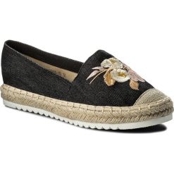 Espadryle JENNY FAIRY WS569A-10. Czarne espadryle Jenny Fairy, bez wzorów, z materiału, bez obcasa, bez zapięcia. W wyprzedaży za 34.99 zł.