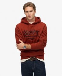 Superdry Outdoor Co Relaxed Hoodie – bluza z kapturem w kroju relaxed. Brązowe bluzy Superdry, s, bez wzorów, z bawełny, z kapturem. Za 452.40 zł.