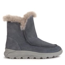 Śniegowce Geox. Szare trapery i śniegowce Geox. Za 989.99 zł.