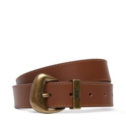 Pasek Tommy Jeans. Brązowe paski Tommy Jeans, bez wzorów, z jeansu. Za 209.99 zł.