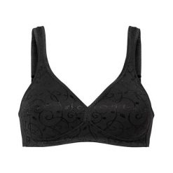 Triumph Biustonosz Elegant Cotton czarny female czarny 75B. Czarne bielizna sportowa Triumph, bez wzorów, z bawełny. Za 139.00 zł.
