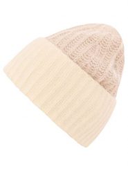Zwillingsherz Kaszmirowa czapka w kolorze beżowo-kremowym rozmiar: onesize. Brązowe czapki Zwillingsherz, bez wzorów, z kaszmiru. Za 244.80 zł.
