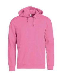 Clique Basic Hoody bluza z kapturem unisex, materiał antymechacący – bright pink. Czerwone bluzy sportowe CLIQUE, uniwersalny, bez wzorów, z bawełny, z kapturem. Za 173.55 zł.