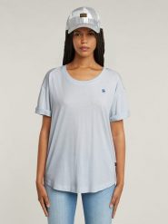 G-Star Koszulka w kolorze błękitnym rozmiar: XL. Niebieskie bluzki G-Star, xl, bez wzorów, z bawełny, retro, bez kołnierzyka, bez ramiączek. Za 56.99 zł.