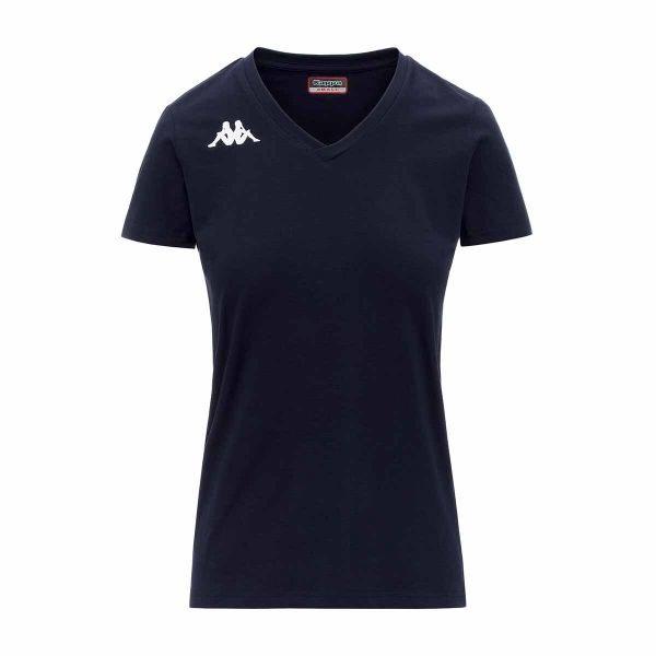 Damski jersey Kappa Brizza. Niebieskie koszulki sportowe Kappa, bez wzorów, z dżerseju, bez ramiączek. Za 169.00 zł.