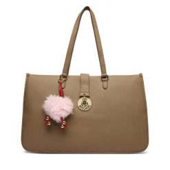 Torebka LOVE MOSCHINO. Brązowe shopper Love Moschino, bez wzorów, bez dodatków. Za 1,139.00 zł.