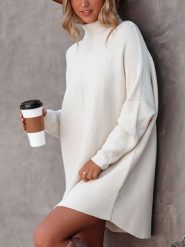 LA Angels Sukienka w kolorze białym rozmiar: S. Białe sukienki LA Angels, s, bez wzorów, ze splotem, bez kołnierzyka, bez ramiączek, mini. Za 204.96 zł.