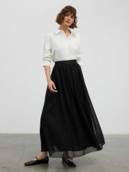 BGN Spódnica w kolorze czarnym rozmiar: 38. Czarne spódnice BGN, na co dzień, bez wzorów, z tiulu, maxi, proste. Za 116.45 zł.