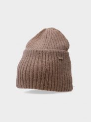 4F Czapka zimowa damska S. Żółte czapki 4f, bez wzorów. W wyprzedaży za 4.99 zł.