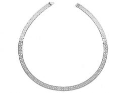 Naszyjnik z białego złota z brylantami - 4,62 ct - próba 750. Białe naszyjniki Apart, z brylantem, złote. W wyprzedaży za 41,993.00 zł.