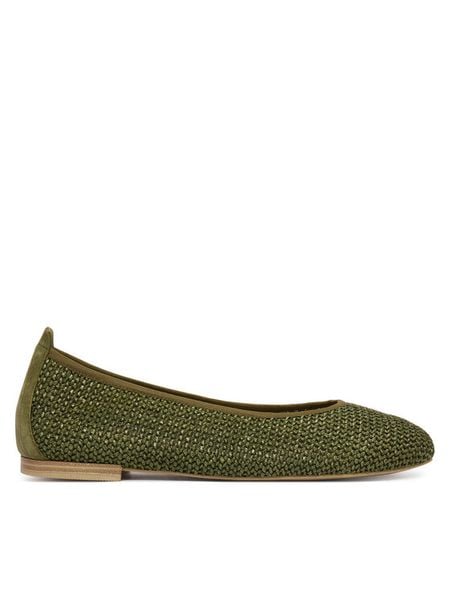 Caprice Baleriny 9-22112-46 Khaki. Brązowe baleriny Caprice, bez wzorów, ze skóry, bez obcasa. Za 239.99 zł.