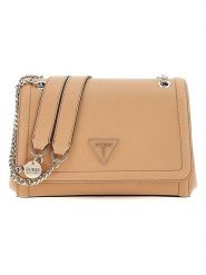 Guess Torebka w kolorze beżowym - 24 x 15 x 7 cm rozmiar: onesize. Brązowe torby na ramię Guess, z aplikacjami, z materiału, na ramię, bez dodatków. Za 412.45 zł.