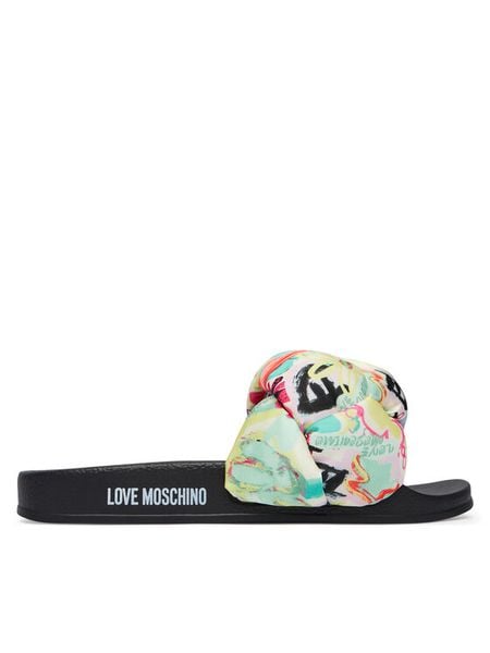 LOVE MOSCHINO Klapki JA28312G0OIW480A Kolorowy. Klapki Love Moschino, bez wzorów, z materiału, bez obcasa. Za 460.99 zł.