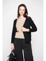 C& Jo Kardigan w kolorze czarnym rozmiar: 36. Czarne kardigany C& Jo, bez wzorów, ze splotem. Za 121.99 zł.