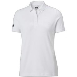 Damska koszulka polo Helly Hansen crew tech. Białe koszulki polo Helly Hansen, xl, bez wzorów, z poliamidu, bez kołnierzyka, bez ramiączek. Za 321.00 zł.