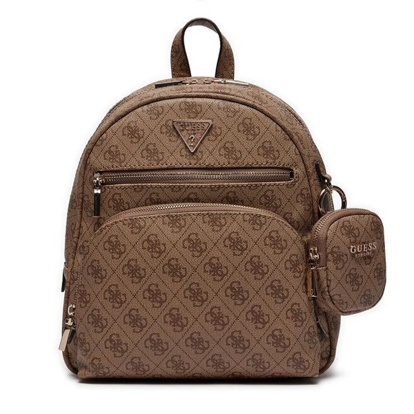 Plecak Guess. Brązowe plecaki Guess, z aplikacjami. Za 539.99 zł.