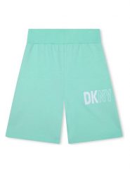 DKNY Szorty w kolorze turkusowym rozmiar: 116. Niebieskie szorty DKNY, bez wzorów, z bawełny. Za 95.99 zł.