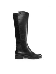Caprice Oficerki 9-25513-41 Czarny. Czarne kozaki Caprice, ze skóry, bez obcasa, na płaskiej podeszwie, bez zapięcia. Za 719.99 zł.
