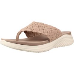 Sandały SKECHERS 119971S Brązowy. Brązowe sandały Skechers, bez wzorów, z tkaniny, bez obcasa, bez zapięcia. Za 206.99 zł.