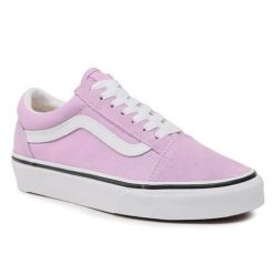 Buty do chodzenia damskie Vans Old Skool. Czerwone trampki Vans, bez wzorów, z materiału, bez zapięcia. Za 334.85 zł.