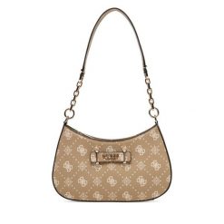 Torebka Guess. Brązowe torebki klasyczne Guess, z aplikacjami, bez dodatków. Za 549.99 zł.