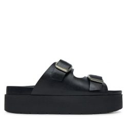 Klapki G-Star. Czarne klapki G-Star, bez wzorów, bez obcasa. Za 227.99 zł.