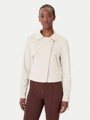 Rinascimento Kurtka przejściowa CFC0124660003 Écru Regular Fit. Kurtki Rinascimento, l, bez wzorów, ze skóry, bez kaptura. Za 429.99 zł.