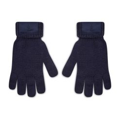 Rękawiczki Damskie Trussardi. Niebieskie rękawiczki TRUSSARDI, bez wzorów, z dzianiny. Za 329.99 zł.