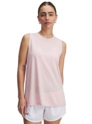 Under Armour Top w kolorze jasnoróżowym rozmiar: S. Różowe topy Under Armour, s, bez wzorów, bez kołnierzyka, bez ramiączek. Za 65.95 zł.