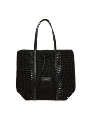 Gianni Chiarini Torebka Victoria BS 11582 SMCRH Czarny. Czarne shopper Gianni Chiarini, bez wzorów, z materiału, bez dodatków. Za 399.99 zł.