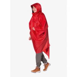 Peleryna przeciwdeszczowa Tatonka Poncho. Czerwone kurtki sportowe Tatonka, s, bez wzorów, bez kaptura, trekkingowe. Za 256.99 zł.
