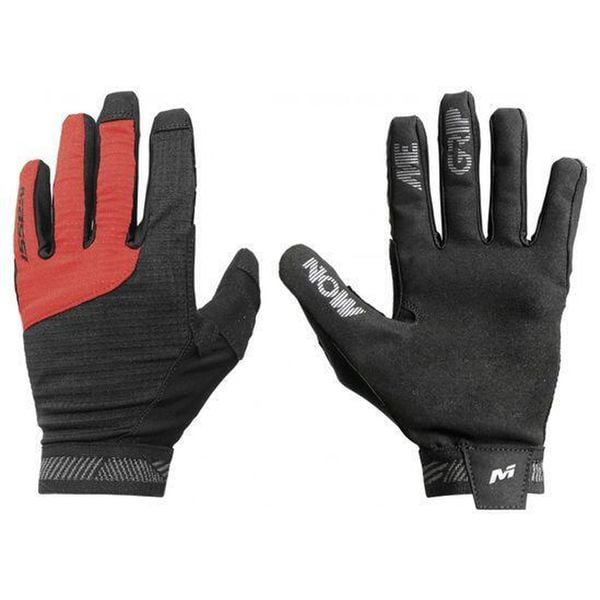 Rękawiczki rowerowe Massi Single Track. Czarne rękawiczki MASSI, bez wzorów, z materiału, sportowe. W wyprzedaży za 98.00 zł.