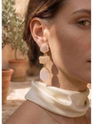 Atelier MIU Pozłacane kolczyki rozmiar: onesize. Różowe kolczyki Atelier MIU, pozłacane. Za 34.99 zł.