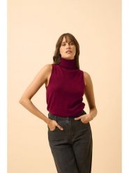 Just Cashmere Kaszmirowy golf "Violet" w kolorze bordowym rozmiar: L. Czerwone golfy Just Cashmere, l, bez wzorów, z kaszmiru, bez ramiączek. Za 283.48 zł.