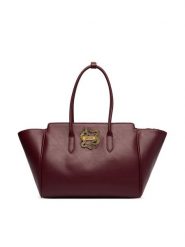 Just Cavalli Torebka 81RA4BA2 ZSA89 Bordowy. Czerwone shopper Just Cavalli, bez wzorów, ze skóry, bez dodatków. Za 939.99 zł.