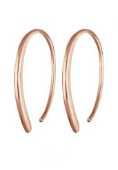 Elli Damskie kreolki do przeciągania Pull-Through Geo Basic w srebrze próby 925 Sterling Silver Kolczyki koła 1 ct. Szare kolczyki Elli, srebrne. Za 168.99 zł.