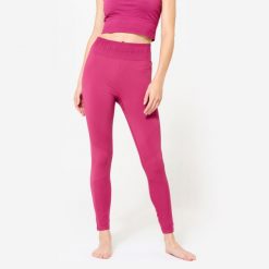 Legginsy do jogi damskie Kimjaly. Czerwone legginsy KIMJALY, s, bez wzorów, z dzianiny, na jogę i pilates. Za 119.99 zł.