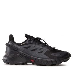 Buty do biegania Salomon. Czarne obuwie sportowe Salomon, z gore-texu, bez zapięcia, do biegania, gore-tex. Za 669.99 zł.