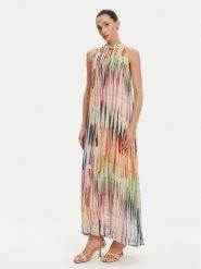 LOLA CASADEMUNT Sukienka letnia LS2516027 Kolorowy Relaxed Fit. Sukienki LOLA CASADEMUNT, na lato, l, bez wzorów, z wiskozy, bez kołnierzyka, bez ramiączek. Za 359.99 zł.