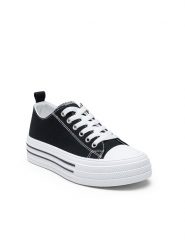 Foreverfolie Sneakersy w kolorze czarnym rozmiar: 39. Czarne trampki Foreverfolie, bez wzorów, bez zapięcia. Za 103.45 zł.