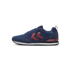 Sneakersy Hummel Monaco 86. Niebieskie obuwie sportowe Hummel, bez zapięcia, trekkingowe. W wyprzedaży za 216.50 zł.