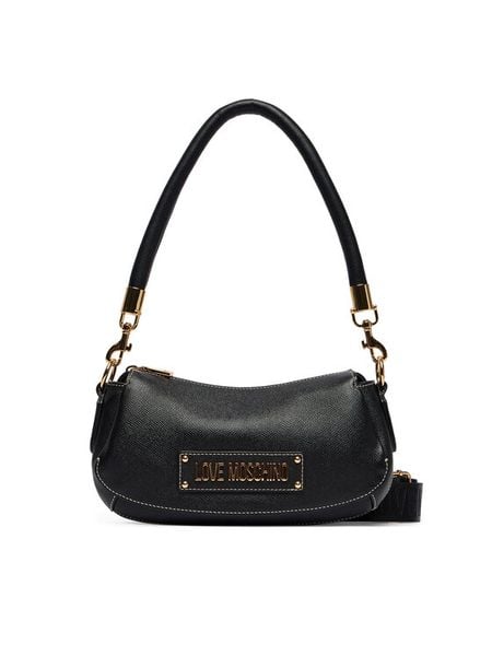 LOVE MOSCHINO Torebka JC4288PP0OK1400A Czarny. Czarne torebki klasyczne Love Moschino, bez wzorów, ze skóry, bez dodatków. Za 688.99 zł.