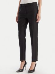 Marella Chinosy Margie 2523136232 Czarny Slim Fit. Czarne spodnie materiałowe Marella, bez wzorów, z wełny. Za 809.99 zł.