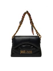 Just Cavalli Torebka 79RA4BD1 ZS748 Czarny. Czarne torebki klasyczne Just Cavalli, bez wzorów, ze skóry, bez dodatków. Za 829.99 zł.