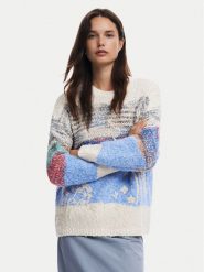 Desigual Sweter Sudbury 24WWJF59 Kolorowy Loose Fit. Swetry Desigual, m, bez wzorów, z bawełny, bez ramiączek. Za 319.99 zł.