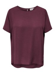 ONLY Carmakoma Koszulka w kolorze bordowym rozmiar: 48. Czerwone bluzki Only Carmakoma, bez wzorów, bez kołnierzyka, bez ramiączek. Za 73.95 zł.